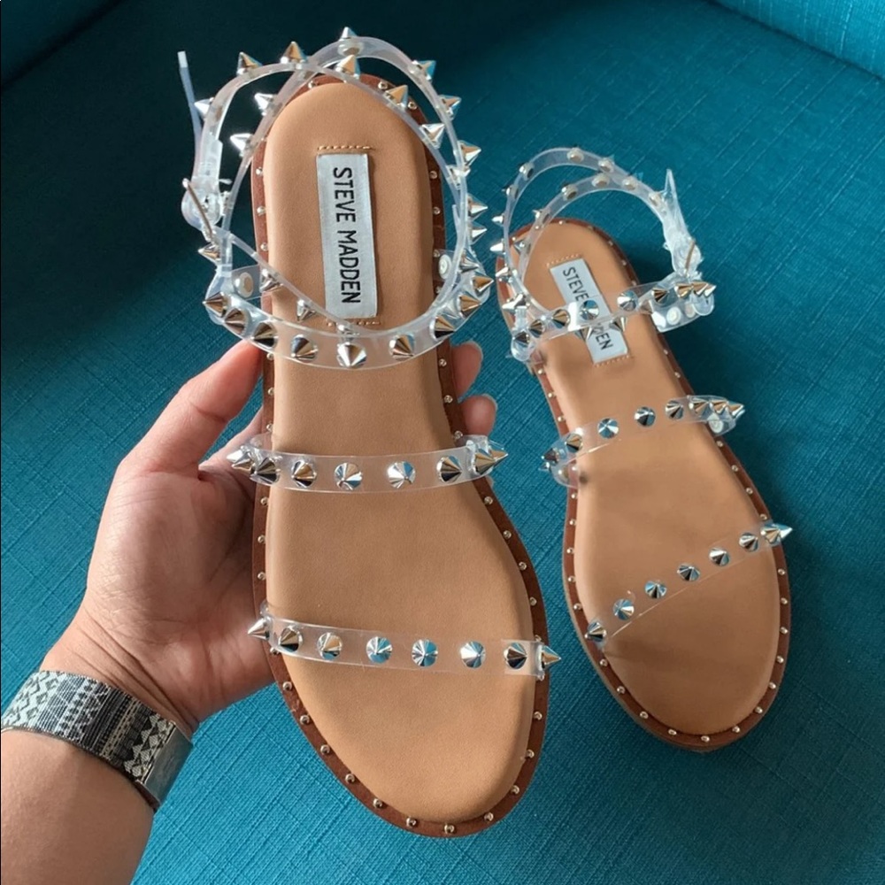 Steve Madden Travel Clear Sandals
